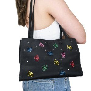Vintage 90s Embroidered G Rhinestone Shoulder Bag
